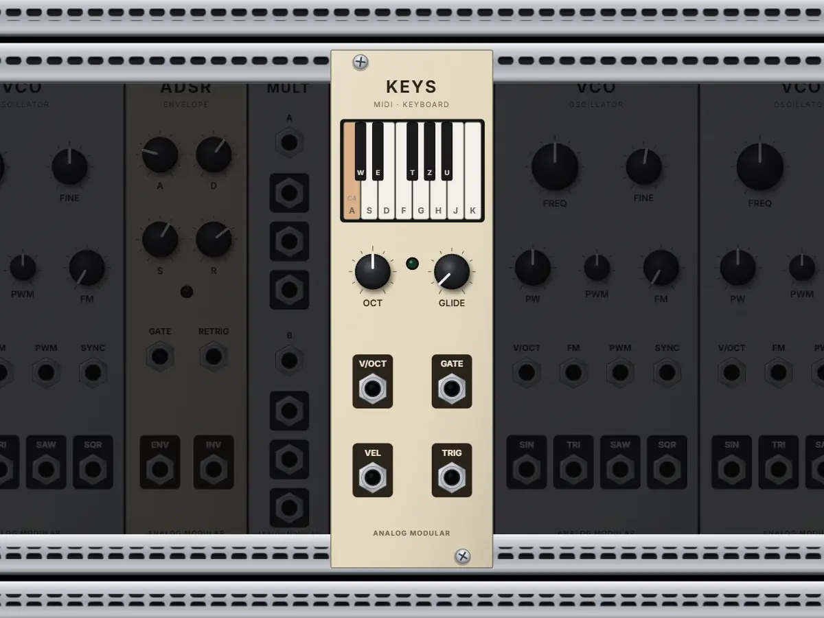 Keys / MIDI: Tastatur-Interface für Computertastatur, Klaviatur und MIDI-Keyboard
